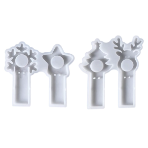 Christmas Candy Silicone Mold 2 Cavities Silicone Candy Holder Mould Holiday Baking Crafting Tool For Holiday Decoration