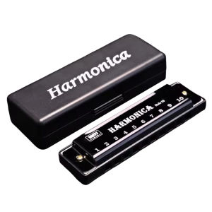 Silver Swan10 Hole Harmonica 10 Hole C Key Professional Organ Silver Color Blues Jazz Rock Folk Music For Beginner