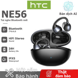 HTC NE56 AI Dịch thuật thời gian thực Tai nghe BluetoothTWS Bluetooth 6.0 Chất lượng âm thanh HiFi IPX5 Tai nghe không dây chống nước