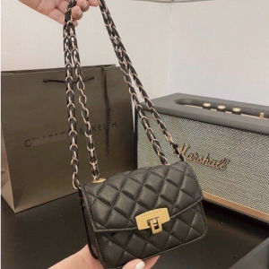 Túi xách nữ đeo chéo mini da mềm ô trám
