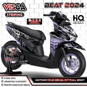 Stiker Striping Beat 2024 Full Body Variasi Fox