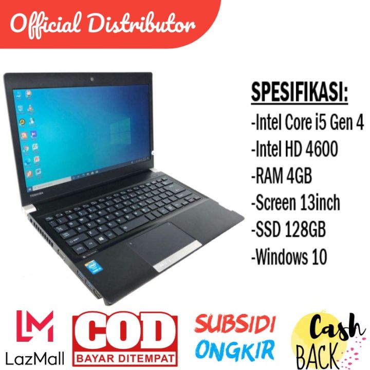 Laptop Toshiba R734 Core i3-4000M 2.4GHz Ram 4GB SSD 128GB BONUS