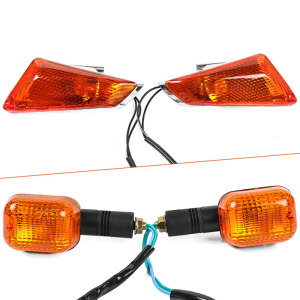 1 Pair Front/Rear Turn Signal Indicator Light Motorcycle LED Blinker Lamp for QS110-2 Turn Signal Indicator Waterproof