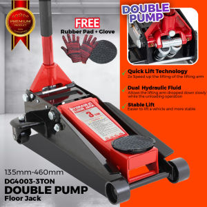 3 Ton Hydraulic Floor Jack Double Pump For Auto Repair Tools Garage Jack Car Lift Hydralic Jack Vehicle Jack Kereta 千斤顶