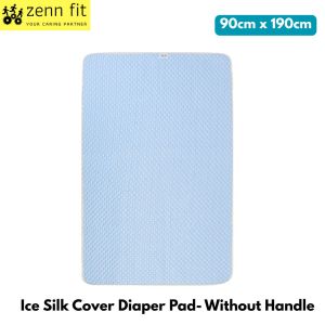 Elderly Use Urinate Pad Water-Resistant Turn Over Diaper Pad with Handle Ice Silk Removable Cover