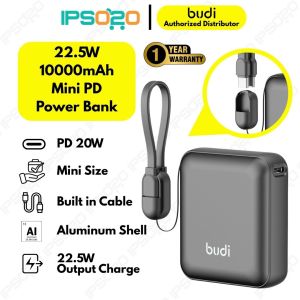 BUDI 10000 mAH PD 22.5W COMPACT MINI POWER BANK