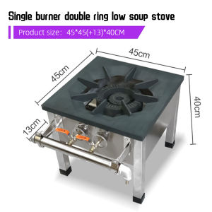 🔥🔥CHRIS Commercial Gas Stove High Pressure Stainless Steel Cooking Stock Pot Stove Dapur Gas Single Burner Komersial with Stand 汤锅炉 重型炉 猛火单圈炒炉