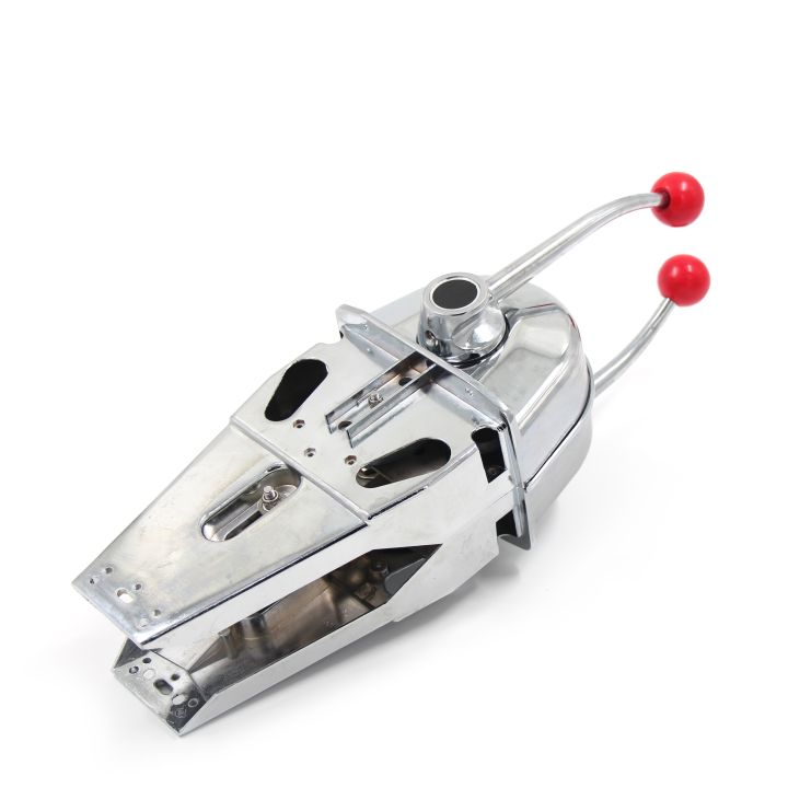 Premium Universal Boat Dual Lever Throttle Control – Zinc Alloy Top Mount Twin Handle Shift Set For Yamaha, Mercury, Honda, Suzuki