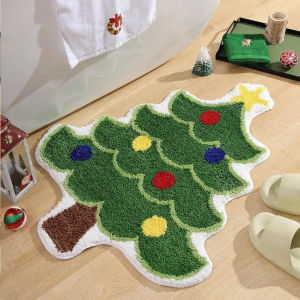 Christmas Decoration Blanket Bedroom Bedside Blanket Anti-slip Christmas Mat Decoration Alien Pad