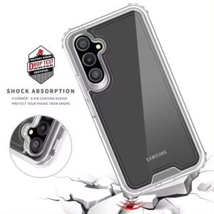 SAMSUNG A06 A16 A26 A36 A56 A15 A25 A35 A55 A14 A24 A34 A54 A05 A05S 3 IN 1 CLEAR TRIPLE LAYER ARMOR CASE