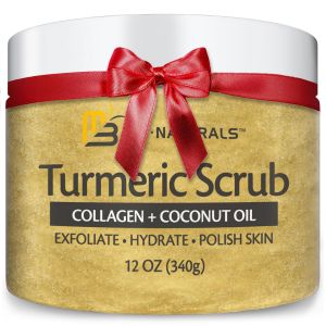 Himalayan Salt Scrub Face Foot and Body Exfoliator with Collagen and Stem Cells Exfoliating Scrub for Toning and Skin Care by M3 (Pack of 2)