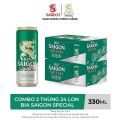 Nồng Độ Cồn 4.9% - Combo 2 Thùng 24 Lon Bia Sài Gòn Special 330ml. 