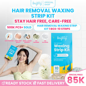 BRIGHTY HAIR REMOVAL WAXING STRIP KIT Waxing Ketiak Paket Waxing pencukur bulu kemaluan sugar wax perontok bulu perontok bulu kemaluan pencukur bulu penghilang bulu pembersih bulu ketiak waxing bulu ketiak perontok bulu ketiak alat cukur wanita hair remov