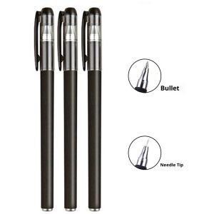 JJT Premium Smooth Writing Gel Pens for Office School Exams - Fast Drying Ink with Comfort Grip