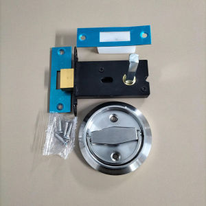 Stainless Steel Furniture Locks Hidden Recessed Cup Door Handles Lock Lockers Without Keys