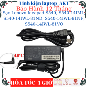 Sạc Laptop Lenovo Ideapad S540 S540-14IML S540-14IWL-81ND S540-14IWL-81NF S540-14IWL-81VO- Sạc 20V-2.25A/3.25A-45W/65W chân 4.0*1.7mm