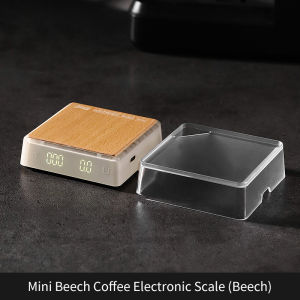 BINCOO Mini coffee electronic scale Italian hand coffee scale TYPE-C charging timing LED kitchen baking 3kg/0.1g high precision