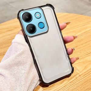 VRQR New Phone Case for Infinix Smart 7 HD X6515 X6516 Tecno Spark Go 2023 POP 7 Pro BF7n BF6 BF7 BF7h Simple Solid Color Anti Drop Strap with Four Corners To Prevent Falls