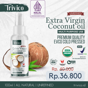 TRIVICO | EXTRA VIRGIN COCONUT OIL | VCO SPRAY 100ML | MINYAK KELAPA MURNI 100% | COCONUT OIL | SALAD DRESSING