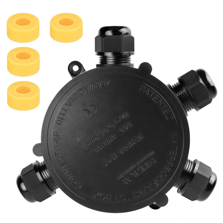 Strong Outdoor Junctions Box ABS Multiple Directional Cable Routing ...