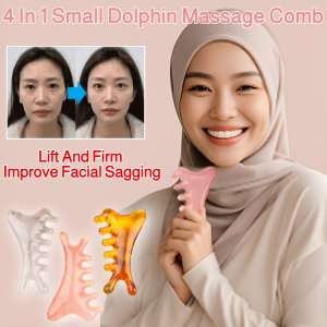 Massage Comb Eye Facial Massage Scraping and Scalp Removal Head Girls Pink Four-in-one Multifunction