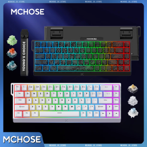 MCHOSE ACE68 Gaming Keyboard 8K+128K Ultra Low 0.1MS Latency E-SPORT Sensor Support 0.005mmRT DKS RGB Customized Magnetic Switch