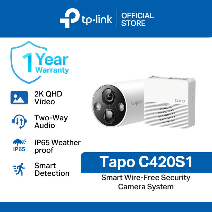 TP-Link Tapo C420S1 Smart Wire-Free Outdoor Security Camera Two-Way ...