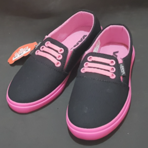SEPATU slip on kasual loafers anak perempuan sekolah tk sd smp kanvas import murah kekinian keren