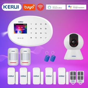 Alarm Rumah WIFI KERUI W20 Tuya Smartlife Android Ios Sistem Kemananan Rumah Anti Maling