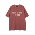 Fog State ESSENTIALS Niche Fashion Brand American Summer Cotton Loose Fear Of God Men's Couple Short Sleeve T-shirt Titleist style. 