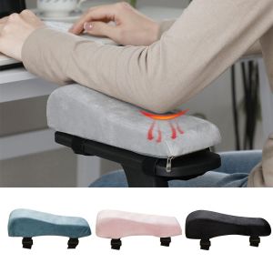 BESTOUR Thick Cushion Chair Armrest Pad Curve Design Sponge Foam Elbow Support Cushion Comfortable Adjustable Belt Ergonomic Armrest Cushion For Gaming Use