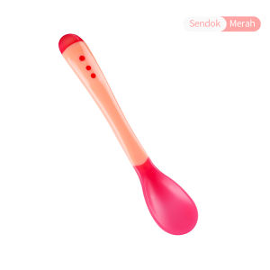 BabyShine 1PCS Sendok makan bayi silikon /Sendok Pengubah Suhu Bayi /Peralatan Makan Bayi