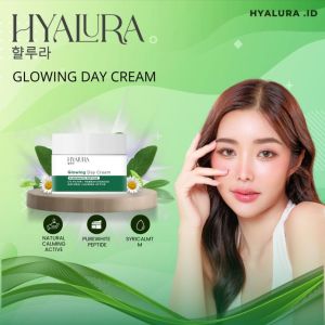HYALURA Glowing Day Cream  - Krim Siang Anti Aging Melembabkan dan Mencerahkan Kulit Wajah