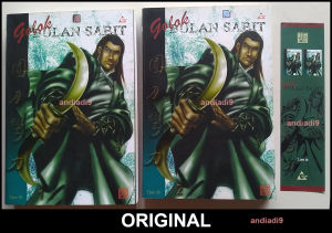 BEKAS BUKU NOVEL CERITA SILAT CERSIL GOLOK BULAN SABIT JILID 1 – 2 TAMAT TJAN ID SOFTCOVER ORIGINAL