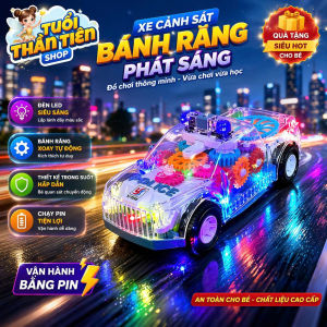 Đồ Chơi Ô Tô Phát Sáng Xe Đua Ánh Sáng Ô Tô Trong Suốt Có Nhạc Có Đèn Vui Nhộn Cho Bé