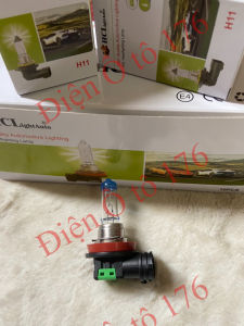 Bóng đèn pha ô tô bóng đèn Halogen H11-HCL đầu xanh siêu sáng. Điện 12v và 24v
