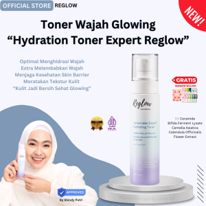 Ceramide Expert Hydrating Toner Reglow Skincare by Shindy Toner Pencerah Wajah Glowing Toner untuk Meredakan Kemerahan Wajah Toner Penyegar Wajah Toner Mengecilkan Pori-Pori Wajah Bopeng Toner Jerawat dan Beruntusan Toner Menyamarkan Flek Hitam