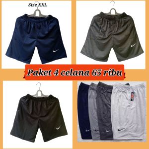 Celana pendek kolor pria celana olahraga santai pria/wanita murah berkualitas/ paket 4 pcs 65.000