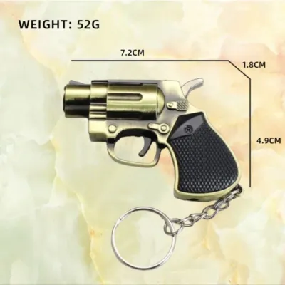 COD Bosku ! mancis korek api model pistol revolver mini gun key chain lighter gantungan kunci 2435
