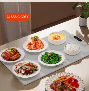 Foldable Food Heating Board Smart Multifunction Folding Foldable Food Warm Board Desktop Heating Mat