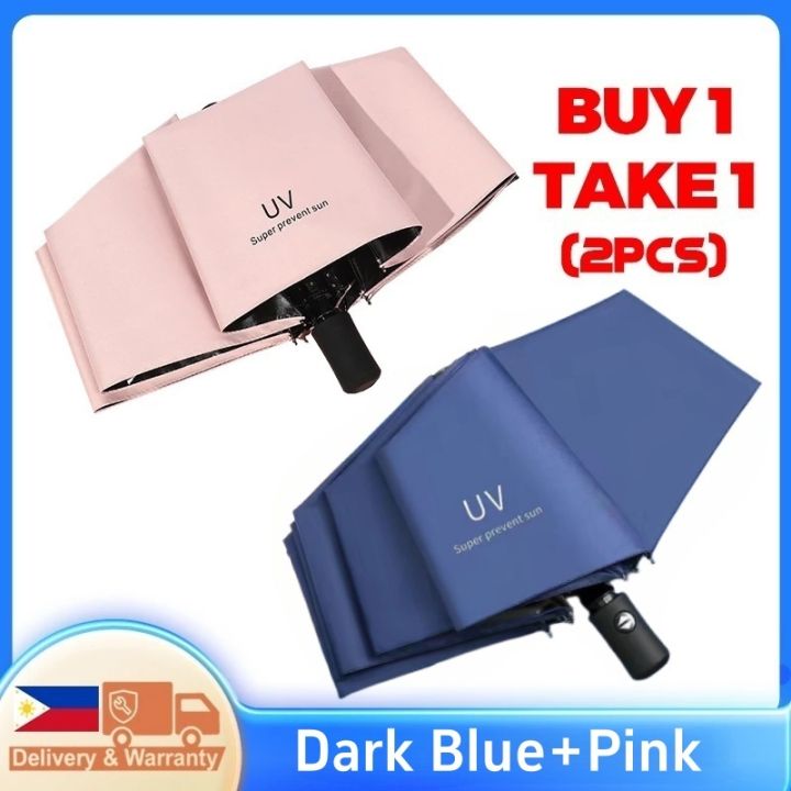 Buy%201%20Take%201%20Umbrella%20Automatic/Manual%20UV%20Protection%20Sun%20Rain%20Windproof%20Double%20Person%20Outdoor%20Payong%20-%20Image%202