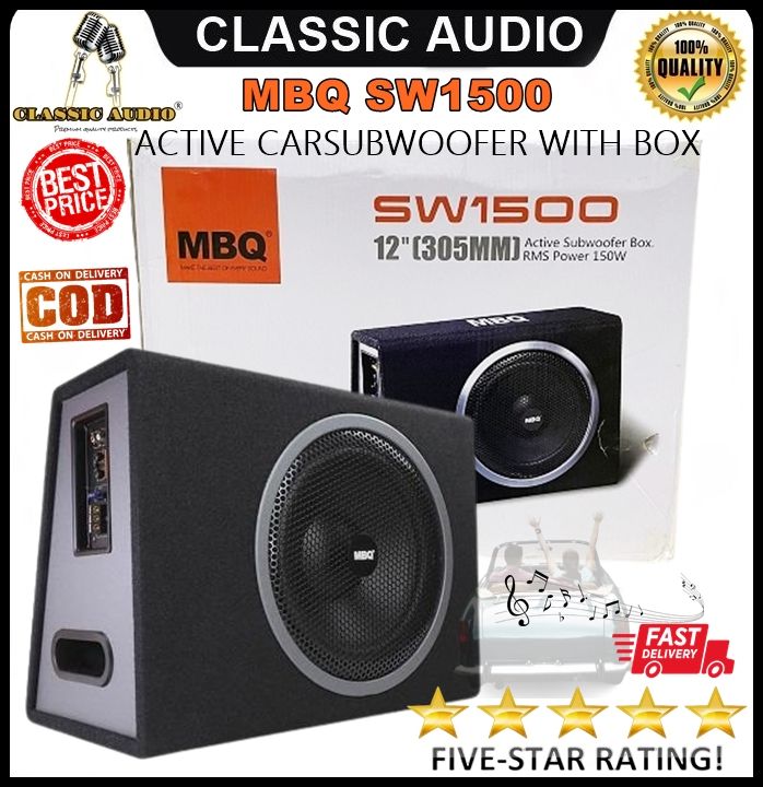 1500 Watt Bass Speakers Price Classic Audio MBQ SW1500 ACTIVE