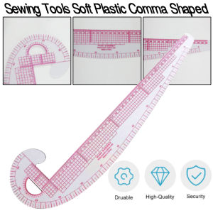 Sewing Tools Soft Plastic Comma Shaped Curve Ruler Styling Design Ruler French C Well burang