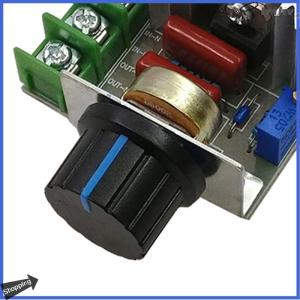 【jianzhanqinl】 โมดูลควบคุมแรงดันไฟฟ้า2000W SCR ตัวควบคุมความเร็วโมดูลควบคุมแรงดันไฟฟ้าเทอร์โมสตัท