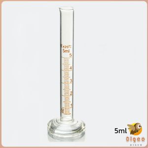 Digeo Glass Measuring Cylinder 5ml/10ml/25ml/50ml/100ml Laboratory Measure Tube