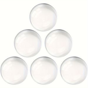 6pcs Door Stopper Wall Protector Reuseable Door Bumpers For Walls With Strong Back Adhesive Door Knob Wall Protector For Kitchen Cabinets