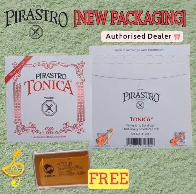 [NEW PACKAGING] Pirastro Tonica Violin String Set- (size:4/4 & 3/4-1/2)(made in Germany)