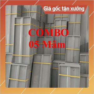 ( COMBO) 05 Mâm sắt V lỗ lắp kệ đa năng nhiều kích thước