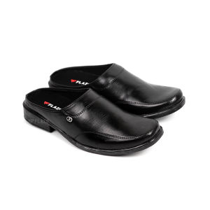 Flazo Sepatu Pantofel Slop Pria Sepatu Formal Kerja Kantor Sepatu Bustong