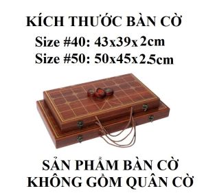 Bàn Cờ Tướng - Hộp Bàn Cờ Gấp Gọn - Size #40 và #50 - KHÔNG GỒM QUÂN CỜ